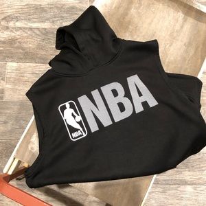 nba warm up sleeveless hoodie